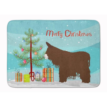 Carolines Treasures Poitou Poiteuin Donkey Christmas Machine Washable Memory Foam Mat BB9219RUG